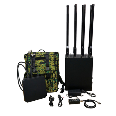 1.5KM~2KM Reichweite Drohnen-Jammer UAV-Signal GPS-Verteidigung Anti-Drohnen-Rucksack-Jammer