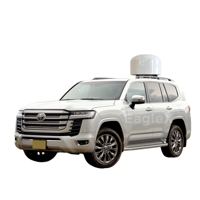 50MHz~6GHz Detektion + Streik Drohne Jammer Land Cruiser in Anti-Drohne SUV Fahrzeug Anti-FPV System umgewandelt
