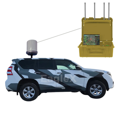 Toyota Prado Modifiziertes Fahrzeug Drohnenerkennung und Störung 360 Vollraum