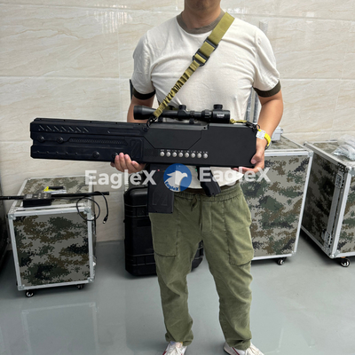 Ein leistungsstarker 8-Frequenz 2000M Anti FPV Drohne Gun Handheld Portable Drohne Jammer 433MHz -5.8G