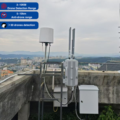 2.4 GHz, 5.8 GHz Angriff Drohne Störgerät Festes Outdoor Fpv Störungserkennung All-in-One mit Drohne Command Control Systemestem