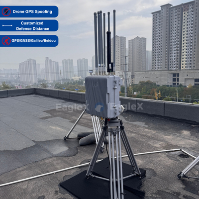 Drone FPV GPS, BeiDou, GLONASS Galileo Spoofing-Gerät für Flughäfen, Gefängnisse, Grenzsicherheit, Sicherheit von Kraftwerken