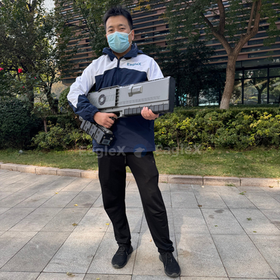 Portable Handheld Drone Jammer Gun mit 5KM Detektionsdetektor und 0-3km Störweite