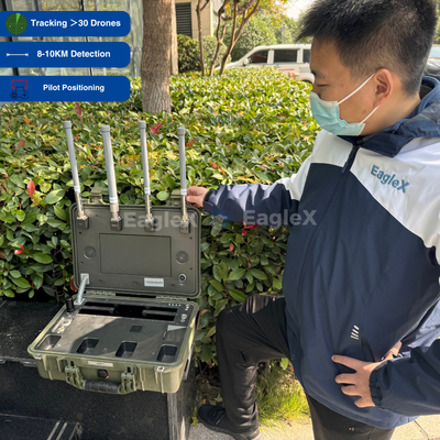 25MHz~6GHz Alle Bands Koffer-Detektor FPV Drohnen-Detektor für Konzert, Polizei, Truppen, Auto