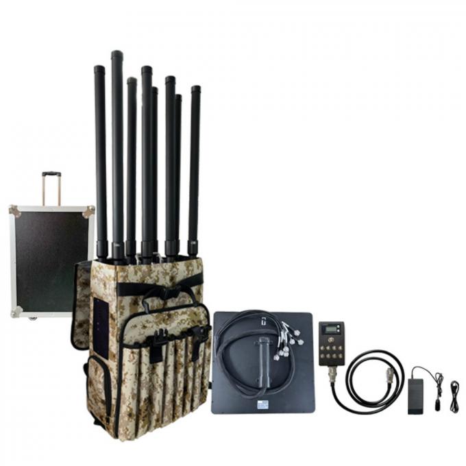 5.8G 2.4G 1.2G 900M 433M 2KM Rucksack Störgerät RF Verstärker Anti-UAV FPV Schwärme 2
