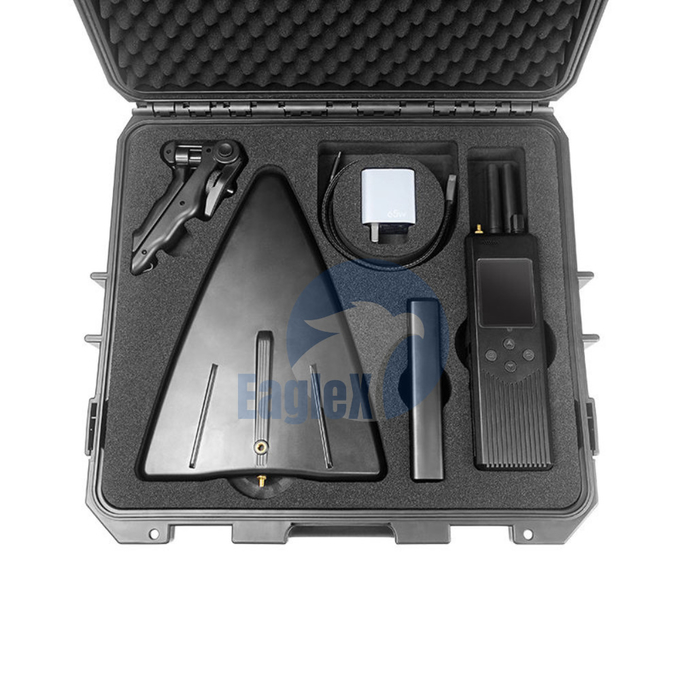 2.4GHz 5.8GHz Drohnenerkennungsausrüstung 2000m Handheld Drohnendetektor 0