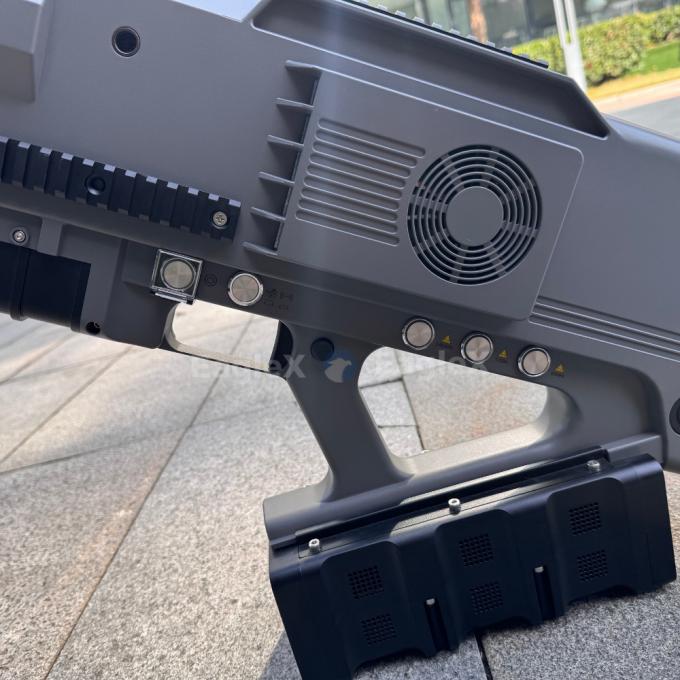 36h Langlebigkeit Portable Drohnen Verteidigungslösung für Militärpolizei Konzerte 1-3KM FPV Drohne Jammer Mit 5KM Detektion Detektor 0